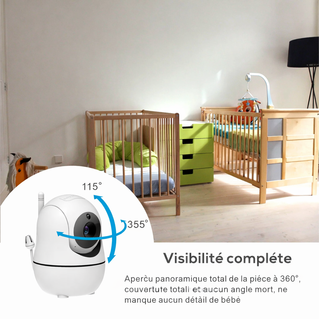 Babyphone Vidéo Double Caméra sans Wifi